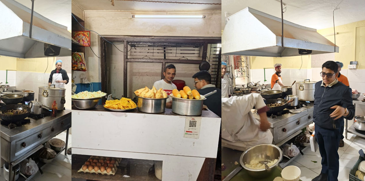 अनामनगरका चार रेष्टुरेन्ट तथा खाजा घरमा खाद्य प्रविधि तथा गुण नियन्त्रण विभागको अनुगमन, अखाद्य वस्तु नष्ट