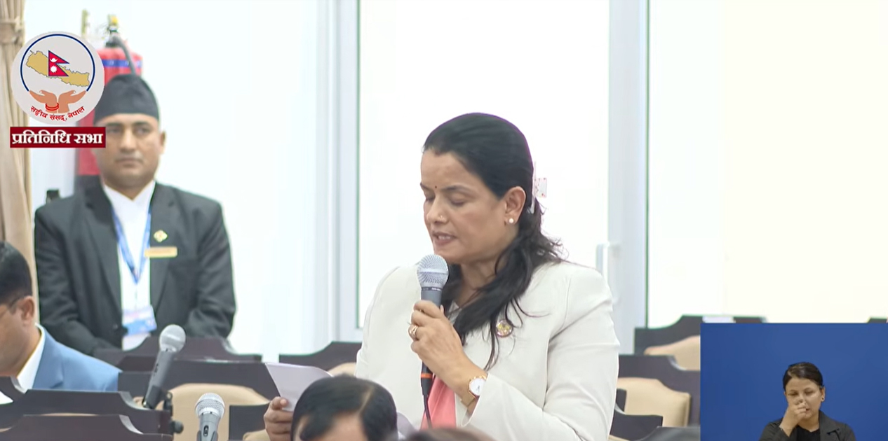 ‘मन्त्री लम्सालले दिएको ‘ठेकेदारको खुट्टा भाँच्ने’ अभिव्यक्ति कानुन विपरीत हो’ -सांसद रेखा यादव